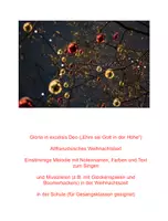 Vorschau - Anderer Materialtyp - Ehre sei Gott in der Höhe mit Notennamen und Farben - Deckblatt