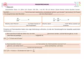 Vorschau - Arbeitsblätter - PROZENTRECHNUNG_ZSF - Deckblatt
