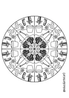 Vorschau - Arbeitsblätter - Ausmalbilder / Mandalas Herbst - Seite 1