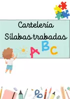 Vista previa - Hojas de trabajo - CARTELERÍA APOYO VISUAL SÍLABAS TRABADAS - página 1