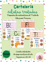 Vista previa - Hojas de trabajo - CARTELERÍA APOYO VISUAL SÍLABAS TRABADAS - Portada