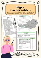 Vorschau - Stundenentwürfe - Sagen nacherzählen - "Der liebe Augustin" (fertiger Stundentwurf) - Deckblatt