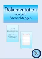 Vorschau - Anderer Materialtyp - Dokumentation SuS Beobachtung - Deckblatt