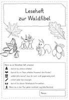 Vorschau - Arbeitsblätter - Leseheft zur Waldfibel "Entdecke den Wald" - Seite 1
