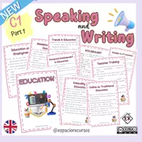 Vista previa - Refuerzo / NEE / Materiales de apoyo - EDUCATION Writing and Speaking @espaciorecursos - Portada