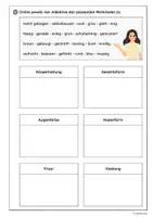 Vorschau - Stundenentwürfe - Adjektive in der Personenbeschreibung (Stundenkonzept) - Seite 3
