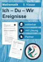 Vorschau - Stationenlernen - Ereignisse und ihre Laplace-Wahrscheinlichkeit - editierbar - Seite 1