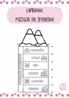 Vista previa - Hojas de trabajo - LAPBOOK PAISAJE DE INTERIOR - Portada
