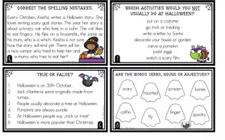 Προεπισκόπηση - Φυλλάδια - Halloween Task Cards - Σελίδα 2