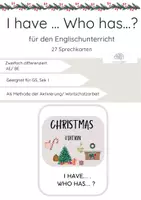 Vorschau - Bildkarten - I have ... Who has ...? - Christmas Edition (2fach diff) - Deckblatt