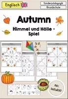 Vorschau - Arbeitsblätter - Autumn Fall Herbst Himmel und Hölle Spiel - Englisch - Deckblatt