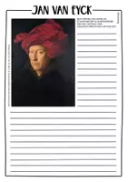 Vorschau - Mal- und Bastelvorlagen - Jan Van Eyck - Künstler der Renaissance Steckbrief für den Kunstunterricht - Seite 3