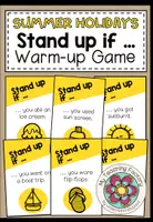Vista previa - Juegos / Gamificación - Summer holidays - Stand up if ... (Warm-up game) - Portada