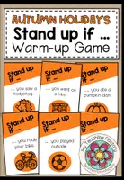 Vista previa - Juegos / Gamificación - Autumn holidays - Stand up if ... (Warm-up game) - Portada