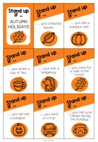 Vista previa - Juegos / Gamificación - Autumn holidays - Stand up if ... (Warm-up game) - página 2