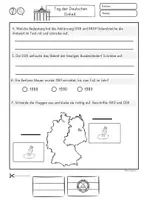 Vorschau - Arbeitsblätter - Lesetext, Lesen und verstehen Tag der Deutschen Einheit Klasse 3 4, 5, 6 - Seite 3