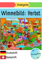 Vorschau - Arbeitsblätter - Wimmelbild: Herbst im Park - Deckblatt