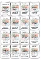 Vorschau - Spiele - Lesespiel seasons and month - I have the.../ Who has the...? - Seite 1