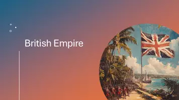 Vorschau - Präsentationen/Tafelbilder - Presentation: Decolonization: The Disintegration of the British Empire - Deckblatt