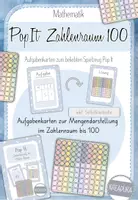 Vorschau - Fördermaterial/Inklusion - Pop It Aufgabenkarten - Zahlenraum bis 100 - ZR 100 - 2. Klasse - Deckblatt