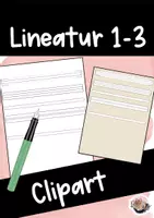 Vorschau - selbst erstellte Cliparts/Grafiken - Clipart Lineatur 1-3 (Zeilen) - Deckblatt