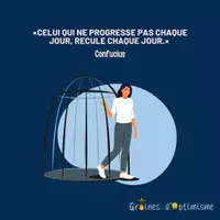 Aperçu - Affichage - Citation illustrée - Celui qui ne progresse pas - Page de couverture