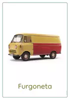 Vista previa - Hojas de trabajo - Fichas transportes LETRA IMPRENTA ES-EN REALES Vol.2 - página 2