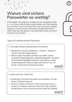 Vorschau - Arbeitsblätter - Sicheres Passwort Passwortsicherheit sichere Passwörter - Seite 2