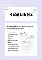 Vorschau - Arbeitsblätter - RESILIENZ - 10 Arbeitsblätter - Deckblatt