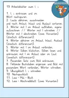 Vorschau - Unterrichtsreihen - Wochenplan Buchstabe G - L Grundschrift Arbeitsblätter Phonologische Bewusstheit - Seite 2