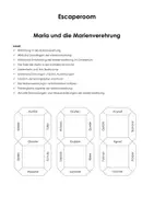 Vorschau - Arbeitsblätter - Escape Room: Maria und die Marienverehrung - Deckblatt