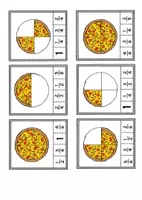 Vorschau - Aufgabenkarten - Brüche mit Pizza: Klammerkarten zum Üben und Verstehen - Seite 2