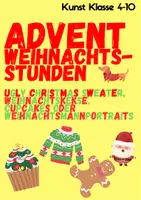 Vorschau - Mal- und Bastelvorlagen - Kunst Materialpaket: Weihnachten Kreativaufgaben - Seite 1