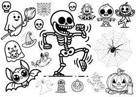 Vorschau - Mal- und Bastelvorlagen - "Happy Halloween" - Ausmalbilder zum Thema Halloween - Seite 3