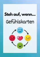 Vorschau - Aufgabenkarten - Steh auf, wenn... Gefühle und Emotionen - Seite 1