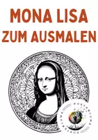 Vorschau - Mal- und Bastelvorlagen - Mona Lisa zum Ausmalen - neues Design 6 - Deckblatt