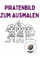 Vorschau - Mal- und Bastelvorlagen - Piraten zum Ausmalen - Deckblatt