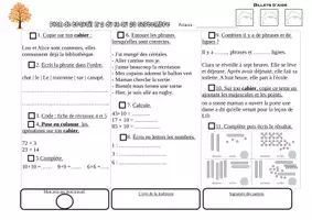 Aperçu - Feuilles d'exercices - Plan de travail CE1 et CE2 pour l'année - Page 3