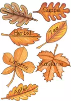 Vorschau - Spiele - Herbstblätter: Silben, ABC, Artikel, Nomen - Seite 2