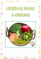 Vista previa - Juegos / Gamificación - LOTERÍA DE FRUTAS Y VERDURAS - Portada