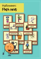 anteprima - Flashcard - Halloween Flash Cards / Carte illustrate (Inglese) - Pagina 1