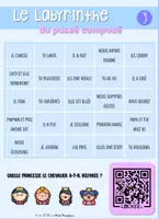 Aperçu - Jeux - LABYRINTHES - Le passé composé - Page 3