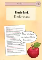 Vorschau - Anderer Materialtyp - Erntedank Geschichte - Erzählvorlage - Deckblatt
