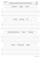 Vorschau - Arbeitsblätter - Weihnachten, Sätze aus Wörter bilden, kreatives Schreiben - Seite 3
