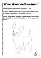 Vorschau - Arbeitsblätter - Kunst Weihnachten: Christmas Dogs (Vertretung, Kunst, 45-Minuten) - Seite 3