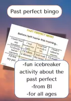 Aperçu - Jeux - Bingo du Past Perfect - Jeu en classe d'ESL - Page de couverture