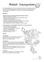 Vorschau - Merkblätter - Merkblatt - Fantasiegeschichte (Wochenplan) - Deckblatt