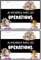 Aperçu - Fiches - Carnet : s'exercer avec les opérations - Page de couverture