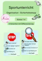 Vorschau - Aufgabenkarten - Sportunterricht Organisation - Sicherheitsstopp - Deckblatt