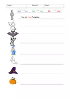 Vorschau - Arbeitsblätter - Halloween DAZ - Seite 1